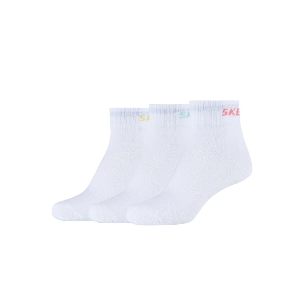 Skarpety dziewczęce SKECHERS GIRLS MESH VENTILATION QUARTER 3P