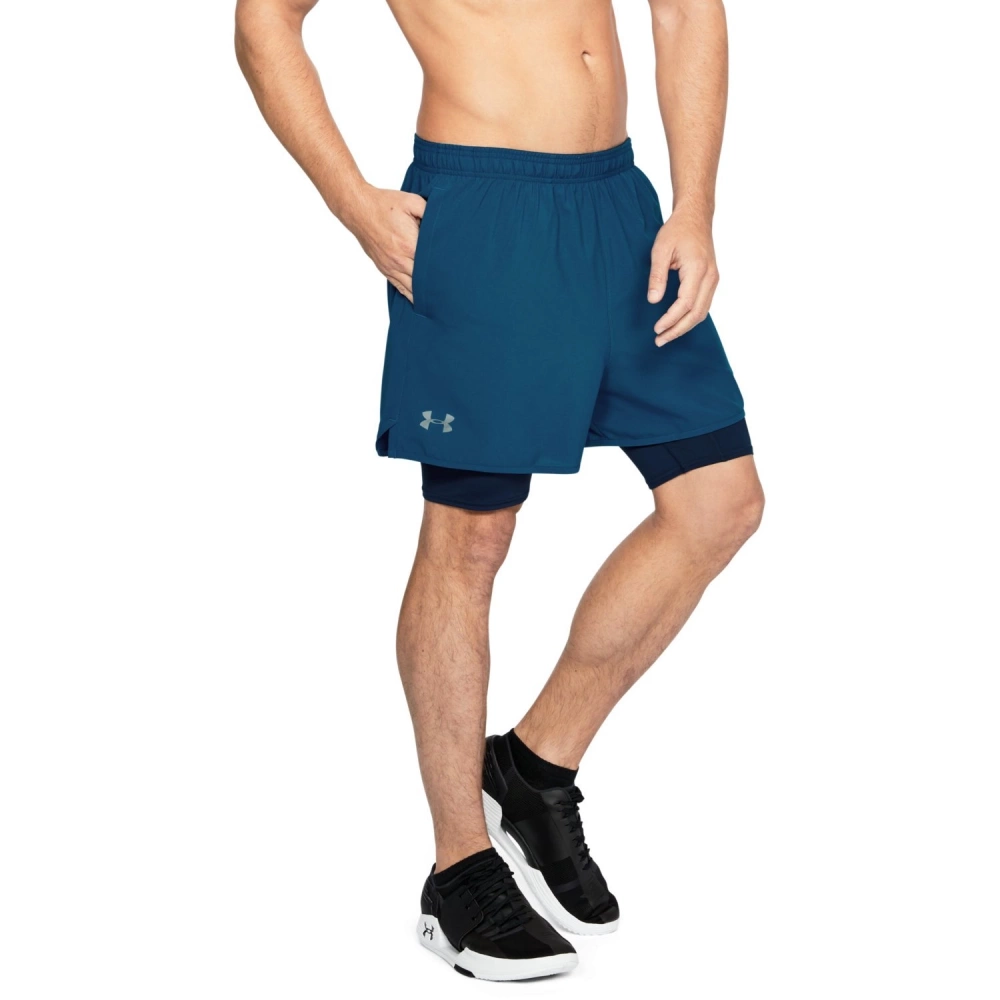 Spodenki krótkie męskie Under Armour QUALIFIER 2-IN-1 SHORT   