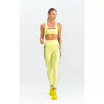 Legginsy damskie LABELLAMAFIA LEGGING MOVEMENT YELLOW