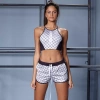 ZESTAW FITNESS LABELLAMAFIA SET PRINTED SETS SPORTS BRA + SHORTS LOOSEFIT 