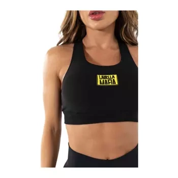 Biustonosz sportowy LABELLAMAFIA SPORTS BRA FLAME BLACK