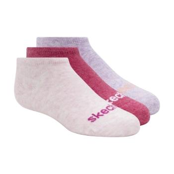 Skarpety dziewczęce SKECHERS 3PK GIRLS NON TERRY NO SHOW