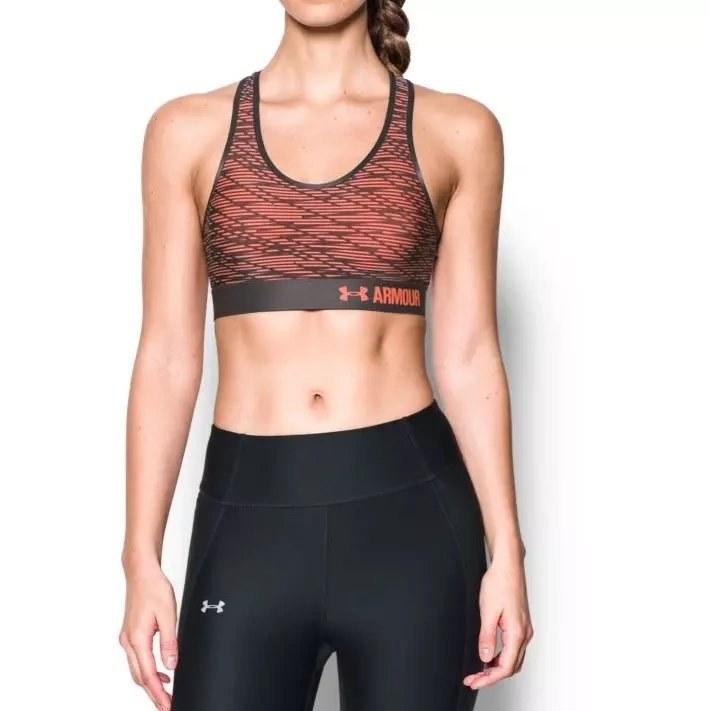 ARMOUR MID BRA PRINTED 