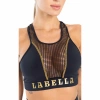Biustonosz sportowy LABELLAMAFIA SPORTS BRA BOXER BLACK