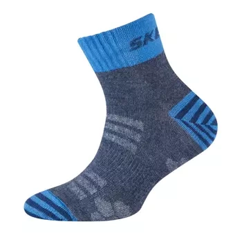 Skarpety chłopięce SKECHERS BOYS MESH VENTILATION ORGANIC STRIPE QUARTER 4P