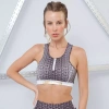 Biustonosz sportowy LABELLAMAFIA SPORTS BRA GREY&GOLD
