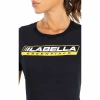Top damski LABELLAMAFIA CROPPED ESSENTIALS BLACK
