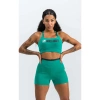 Zestaw fitness LABELLAMAFIA SET ( SPORTS BRA + SHORT) BRAVE GREEN