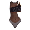 Body damskie LABELLAMAFIA BODYSUIT LOGOMANIA  