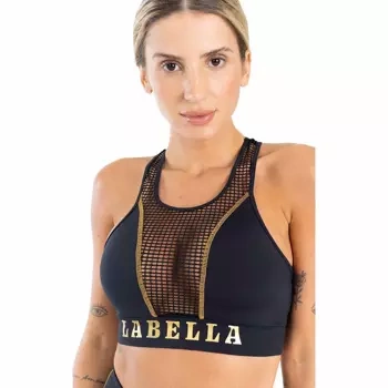 Biustonosz sportowy LABELLAMAFIA SPORTS BRA BOXER BLACK