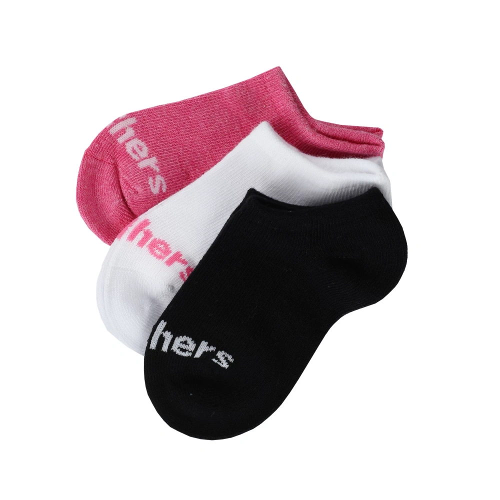 Skarpety dziewczęce SKECHERS 3PK GIRLS NON TERRY NO SHOW