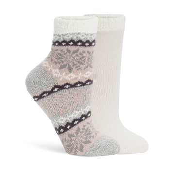 Skarpety damskie LEMON 2PK WOMENS NON TERRY SNOW DAY DOUBLE LAYER CREW SOCKS