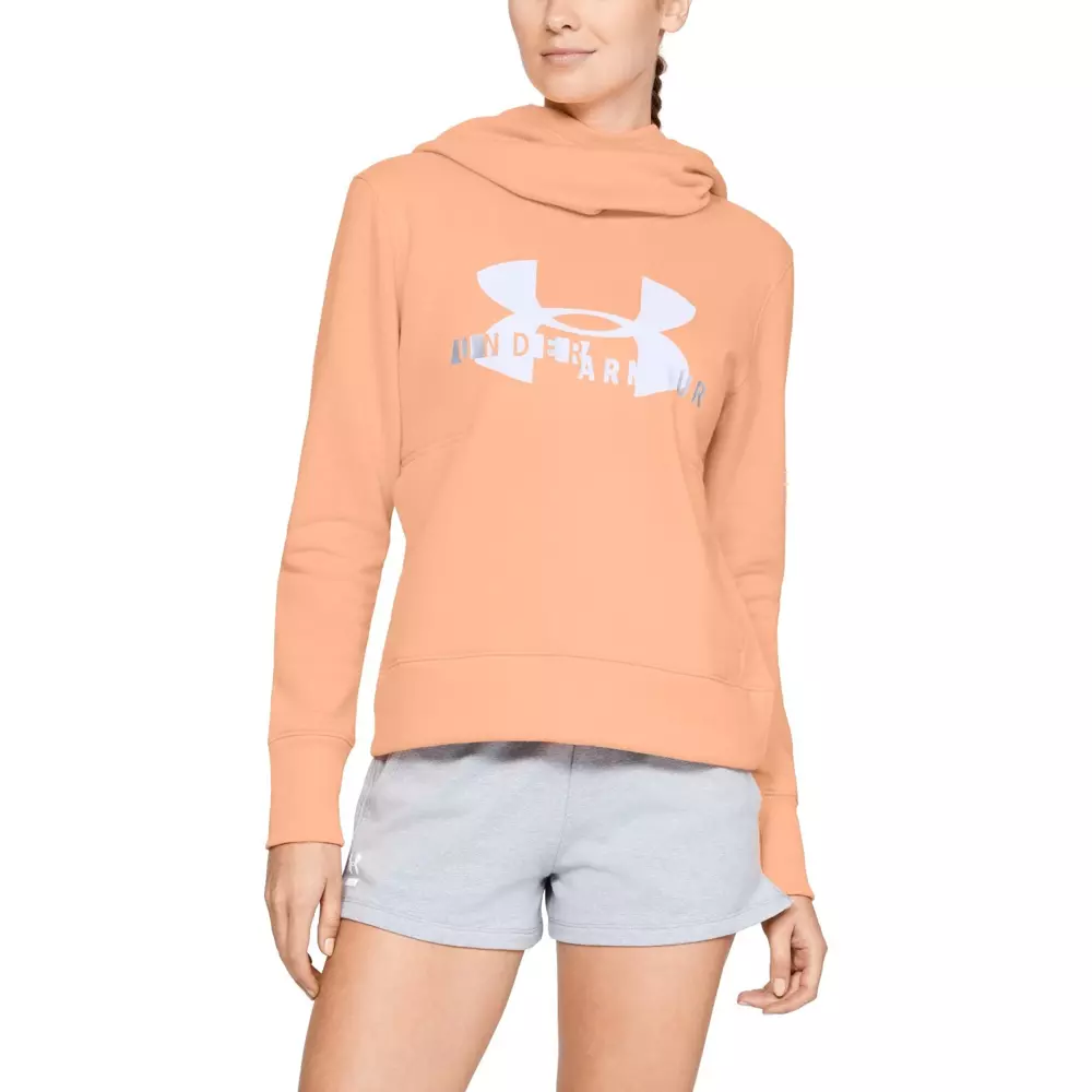 Bluza damska Under Armour Cotton Fleece Sportstyle Logo hoodie 
