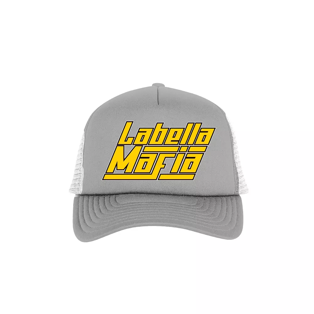 CZAPKA DAMSKA LABELLAMAFIA GREY & YELLOW 