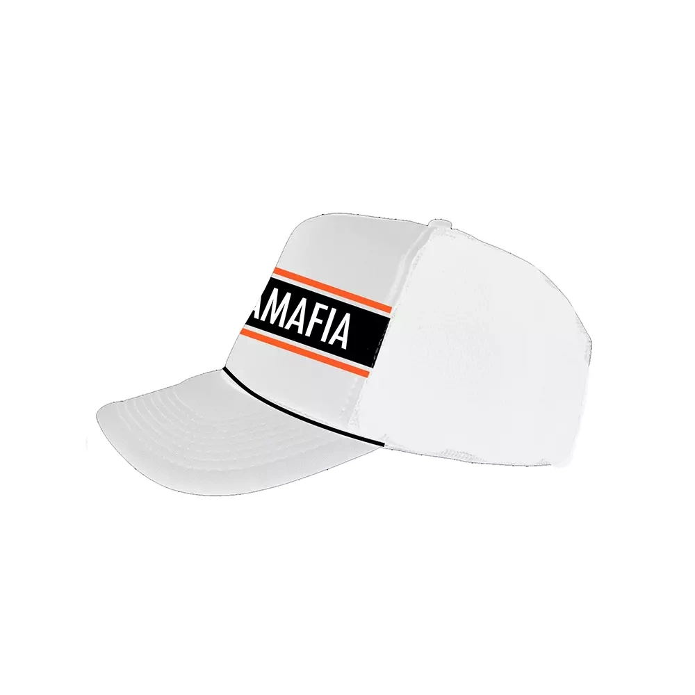 CZAPKA DAMSKA LABELLAMAFIA WHITE & ORANGE