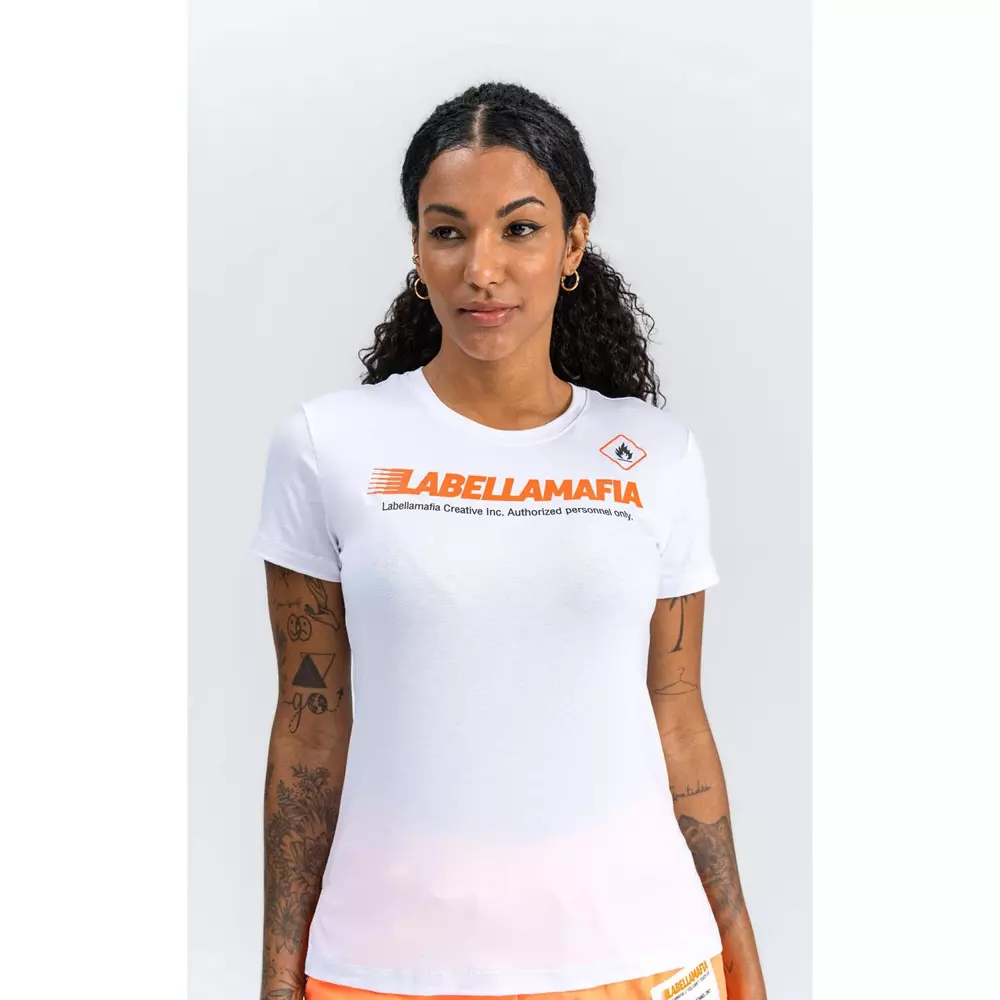 Koszulka damska LABELLAMAFIA T-SHIRT DANGEROUS WHITE