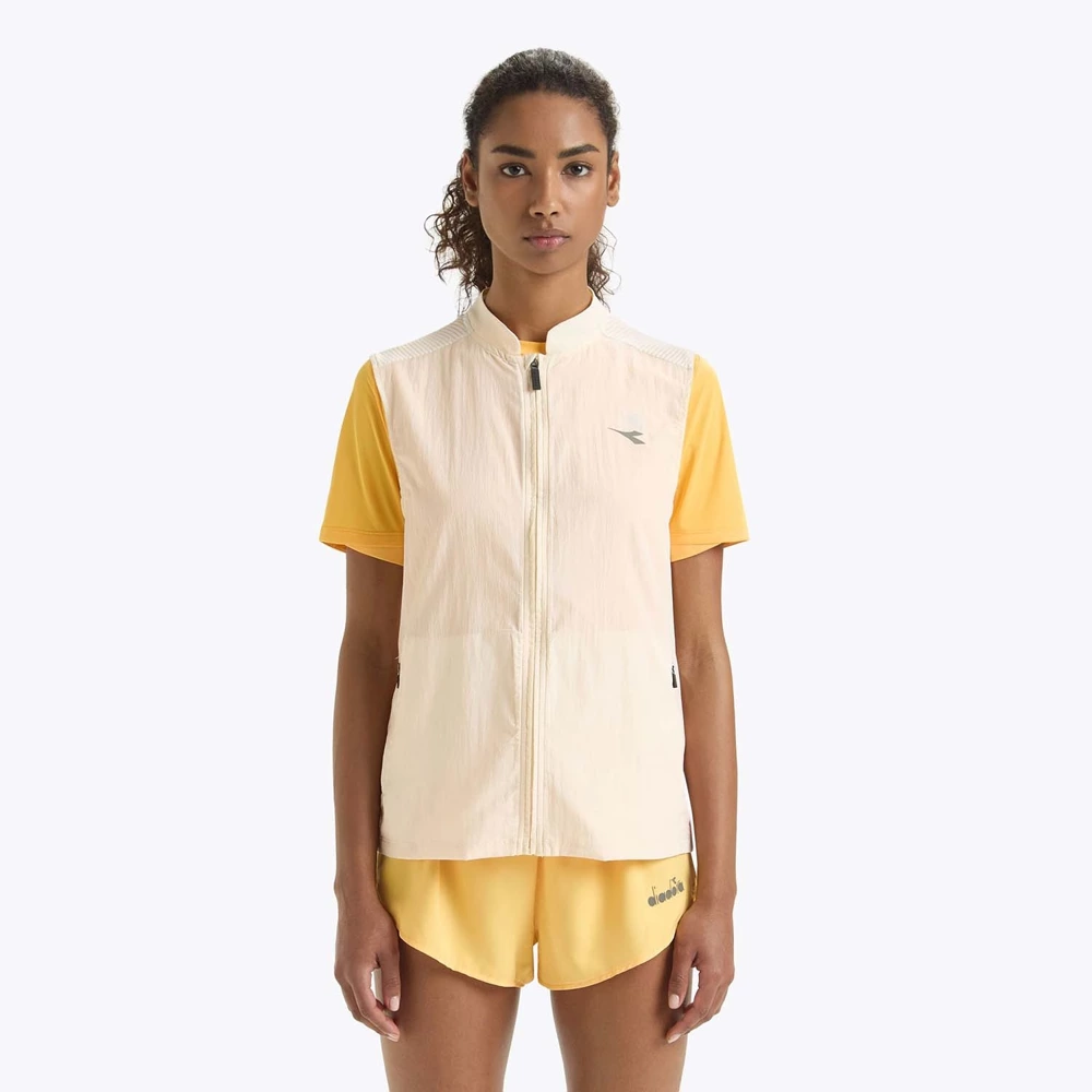 Koszulka damska + kamizelka DIADORA L. MULTILAYER VEST RUN CREW