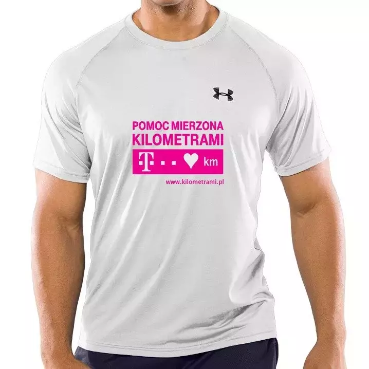 Koszulka męska T-Mobile Pomoc Mierzona Kilometrami