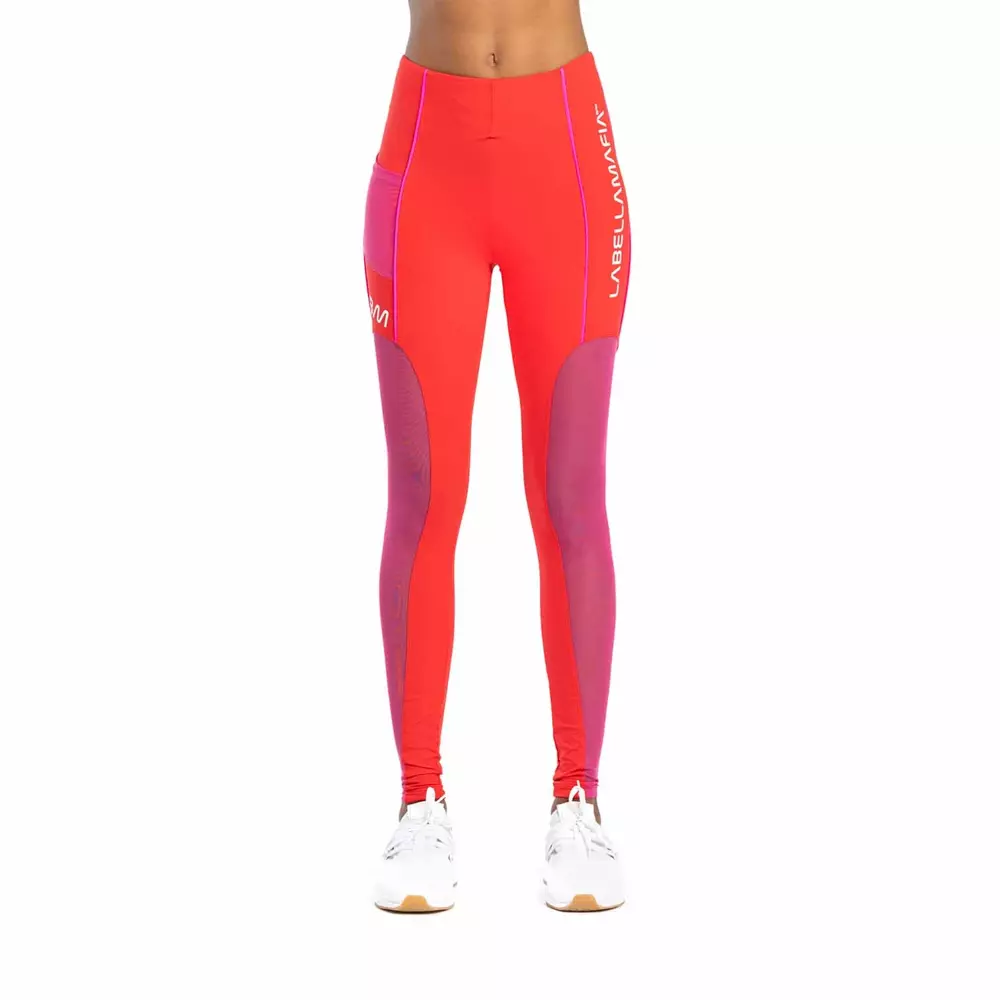 Legginsy damskie LABELLAMAFIA LEGGING WAKE UP RED