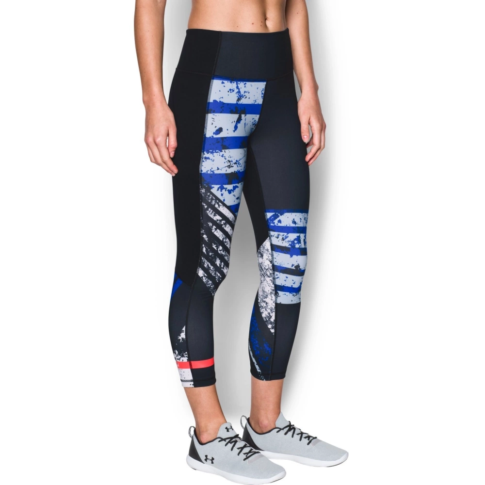 Legginsy damskie Under Armour MIRROR HI-RISE PRINTED CROP 