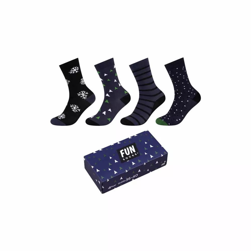 Skarpety FUNSOCKS UNISEX CHRISTMAS SOCKS BOX 4P