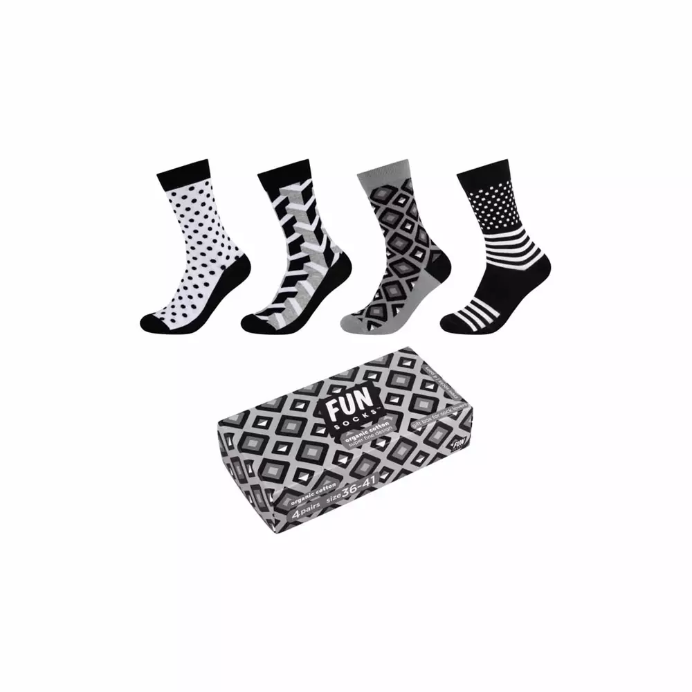 Skarpety FUNSOCKS UNISEX GRAPHICS SOCKS BOX 4P