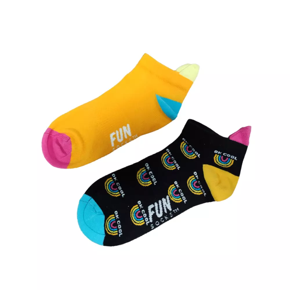 Skarpety FUNSOCKS UNISEX ORGANIC COTTON MOTIFS SNEAKER 2P