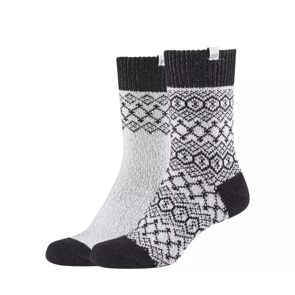 Skarpety damskie SKECHERS WOMEN CASUAL COZY JACQUARD SOCKS 2P