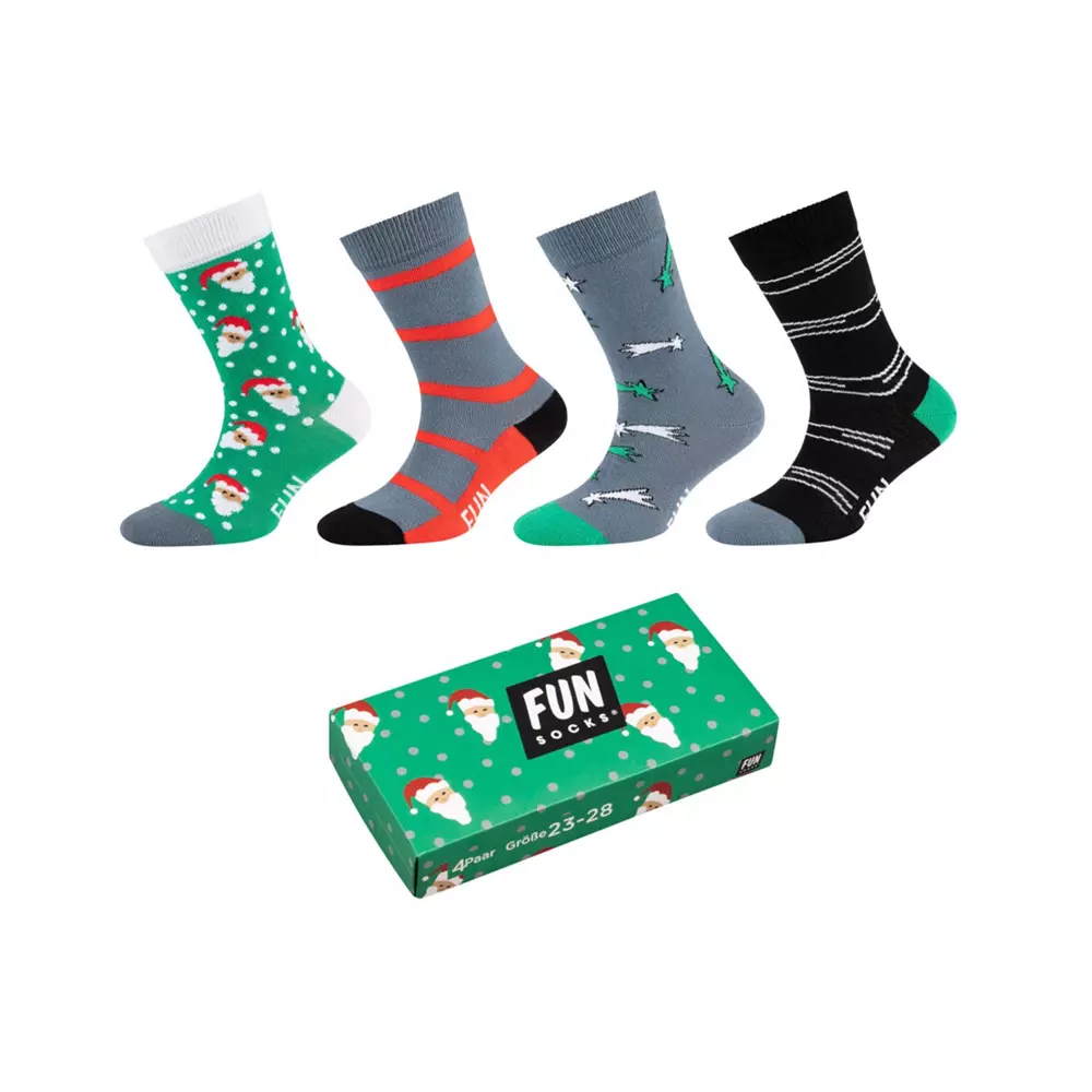 Skarpety dziecięce FUNSOCKS KIDS CHRISTMAS SOCKS BOX 4P