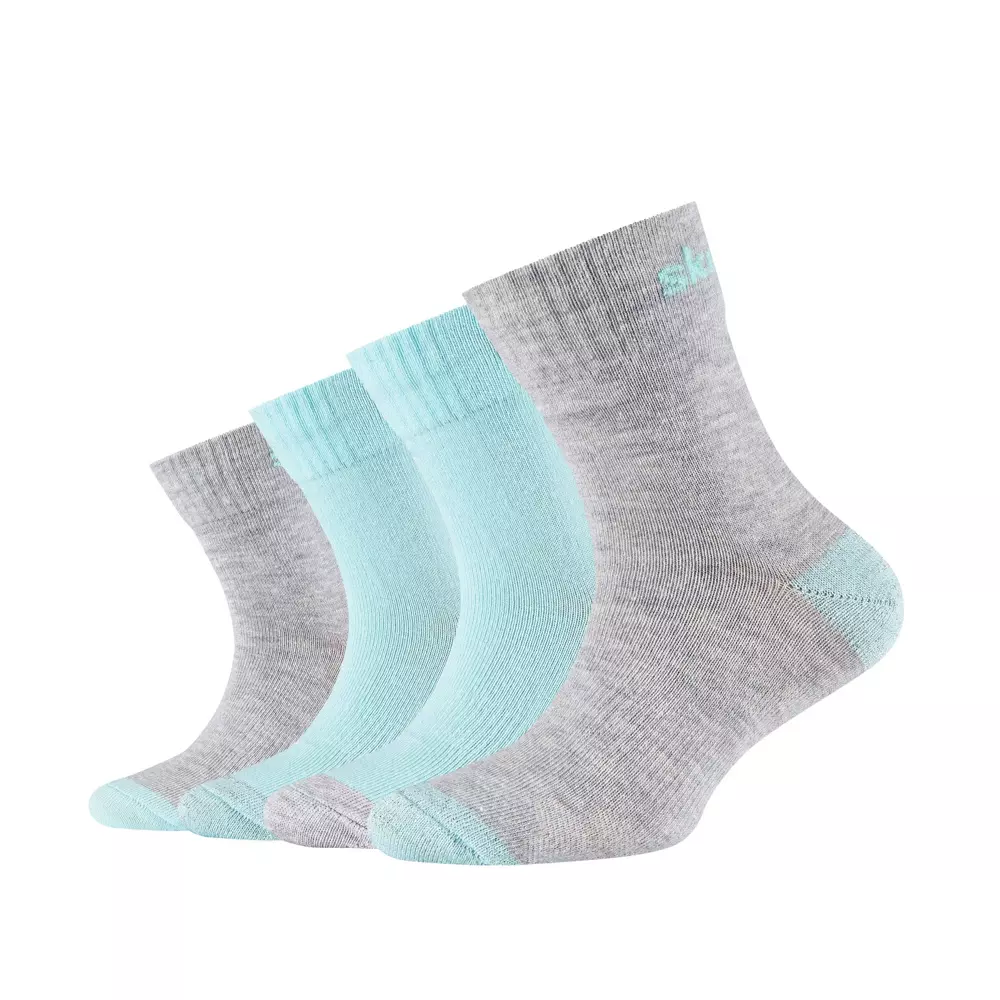 Skarpety dziewczęce SKECHERS GIRLS MESH VENTILATION ORGANIC GLOW SOCKS 4P