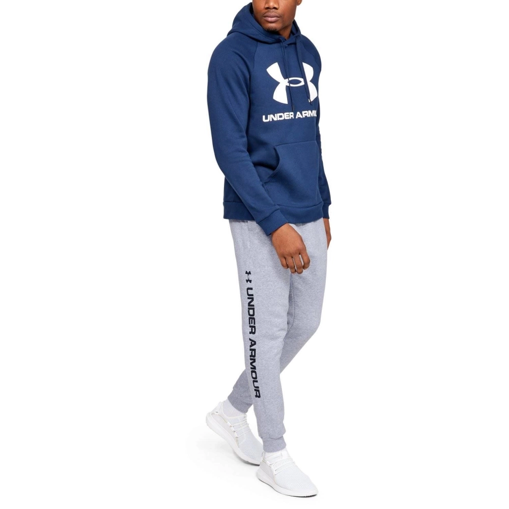 Spodnie dresowe męskie UA RIVAL FLEECE WORDMARK LOGO JOGGER 