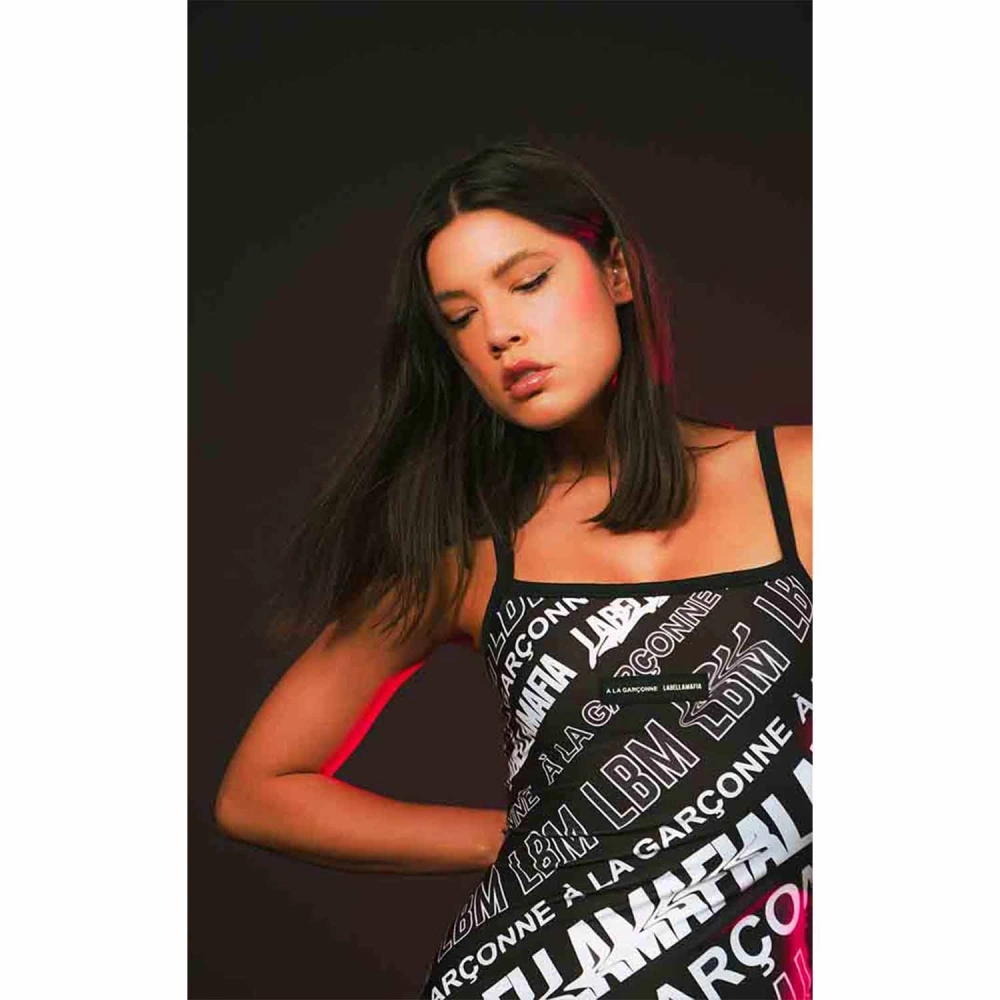 Sukienka LABELLAMAFIA DRESS A LA GARÇONNE BLACK