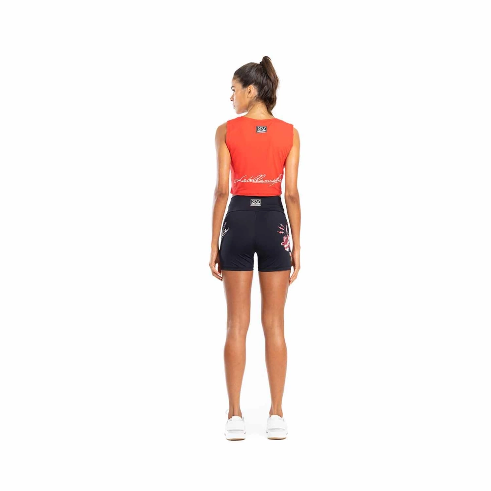 Top damski LABELLAMAFIA CROPPED HARDCORE LADIES RED