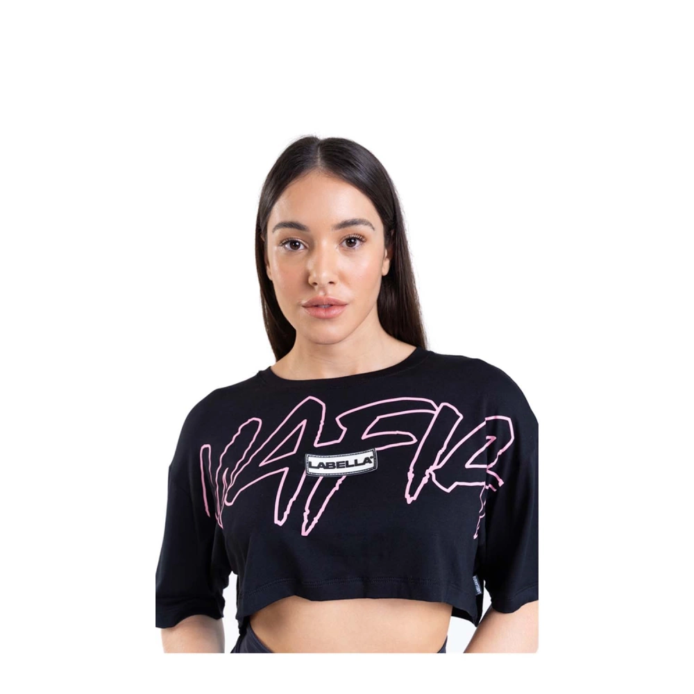 Top damski LABELLAMAFIA T-SHIRT BEACHSPORTS BLACK