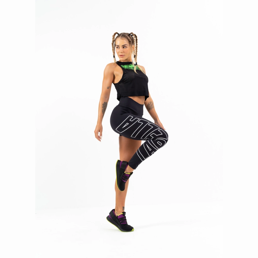 Top damski LABELLAMAFIA TANK TOP FLAG BLACK