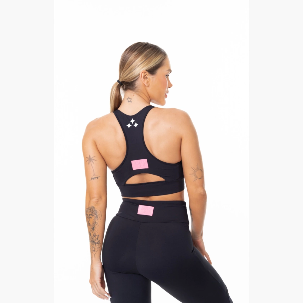 Top damski LABELLAMAFIA TOP SCARLET BLACK