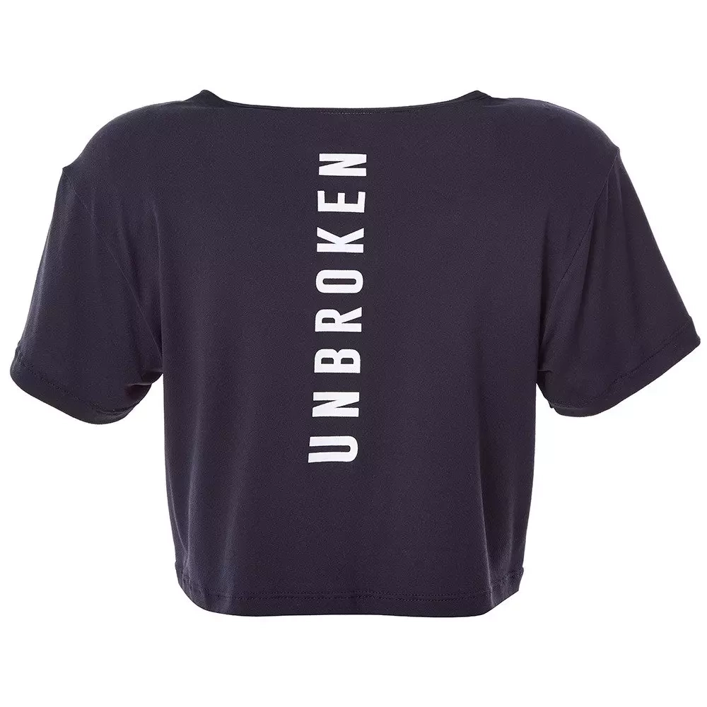 Top damski LABELLAMAFIA UNBROKEN CROPPED BLACK 