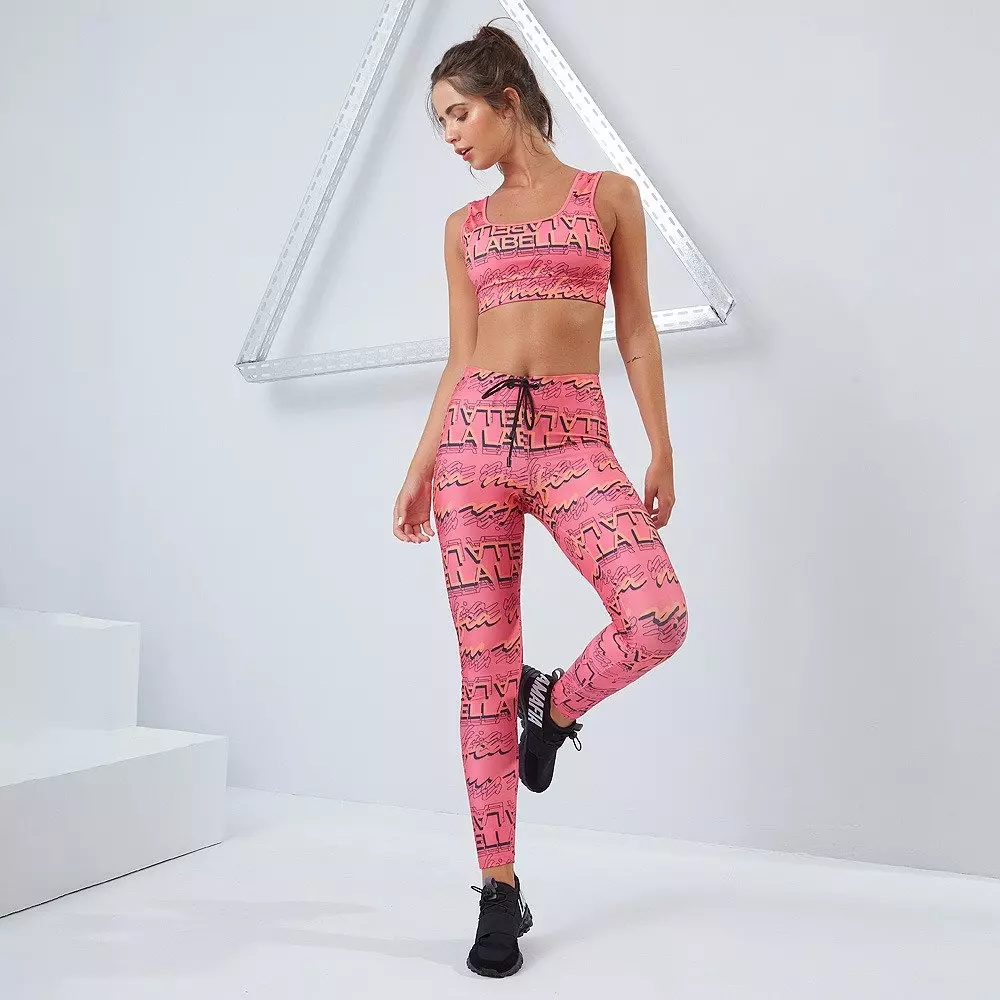 Zestaw fitness LABELLAMAFIA SET ANIMAL PRINT